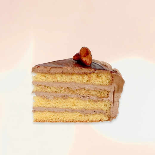 クリスマスケーキ チョコバタークリーム カット面